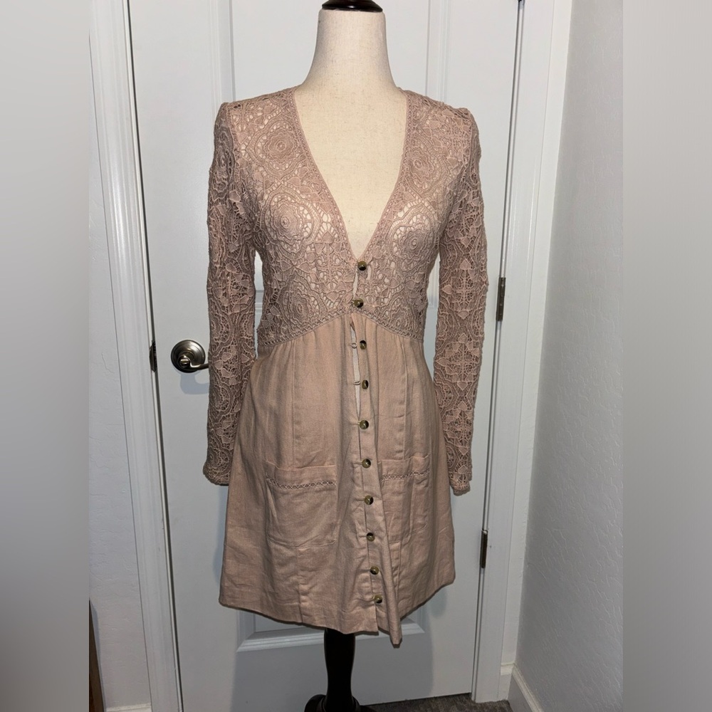 NWT free people boho mini dress